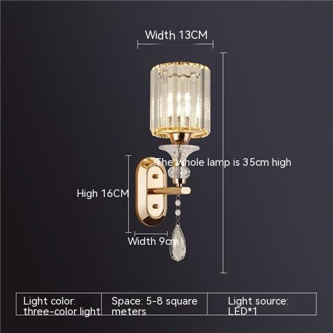 Luxury Wall Lamp Simple whit Eye Protection