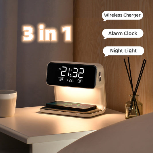 Lamp Wireless Charging with Alarm