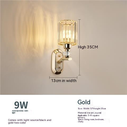 Luxury Wall Lamp Simple whit Eye Protection